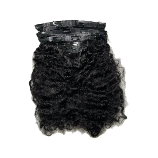 Raw Burmese Curly Seamless Clip Ins